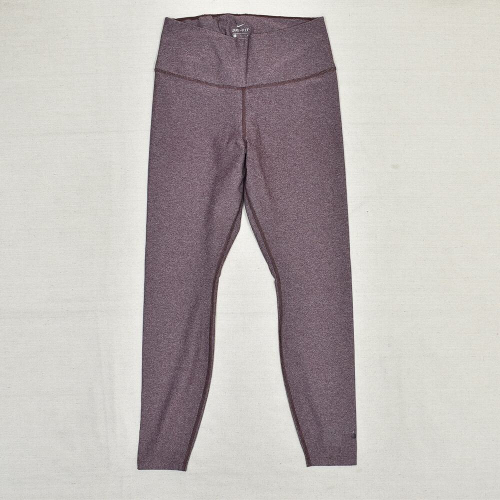 Nike Women Skinny Legging Pull On Gym Workout Polyester Red Size L Dri Fit